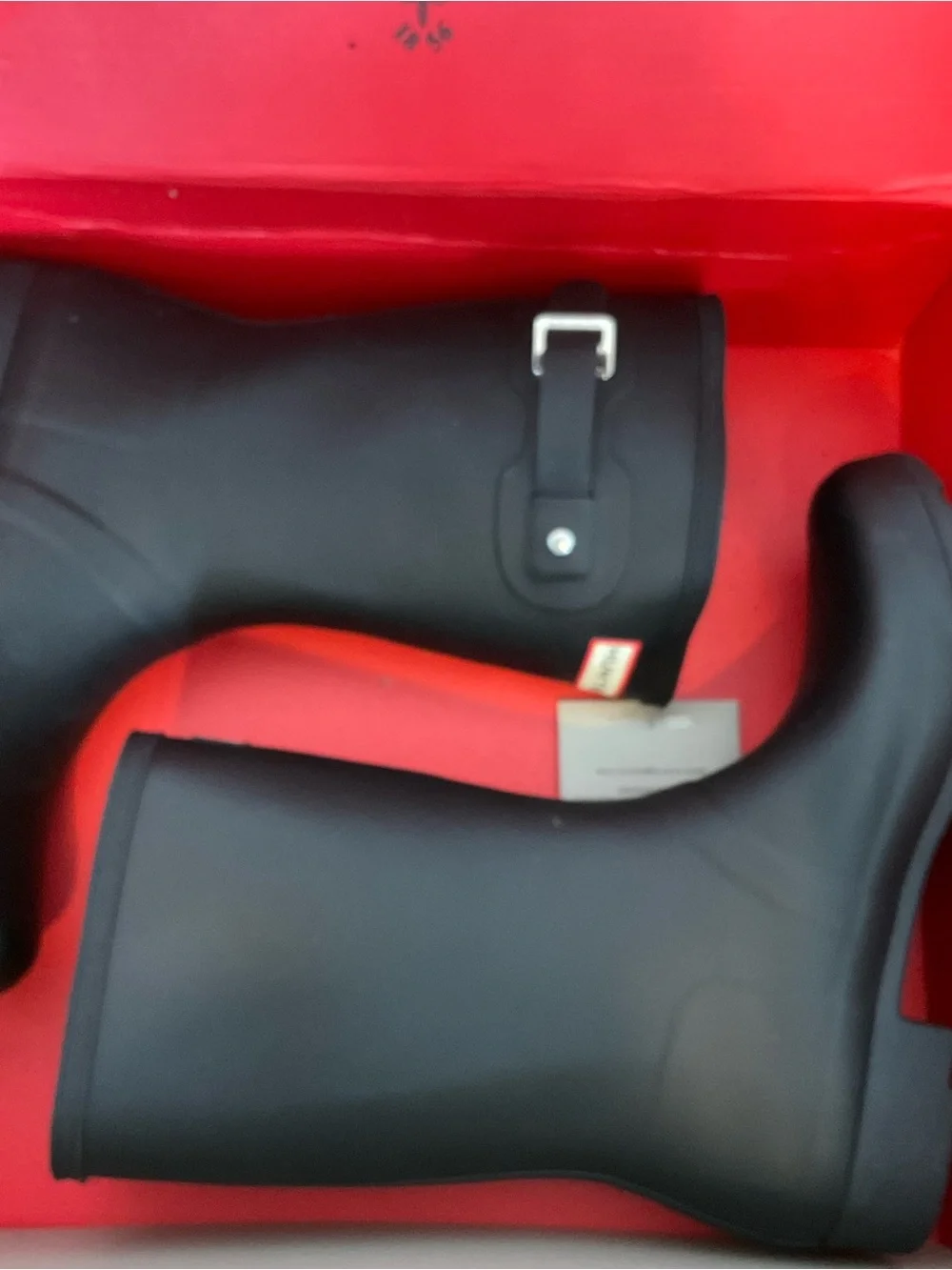 Hunter Black Short Rain Boots - Picture 7 of 10
